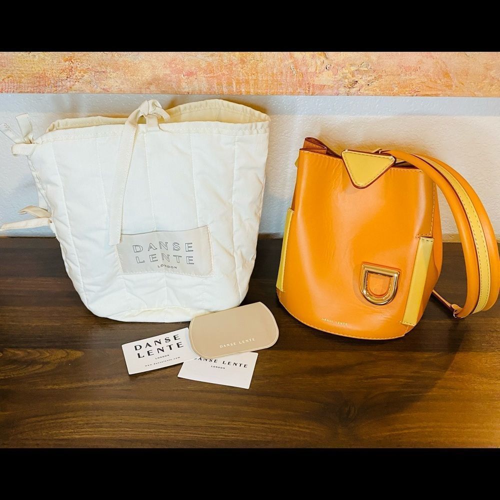 DANSE LENTE Leather Bucket Bag. London. - Picture 11 of 12